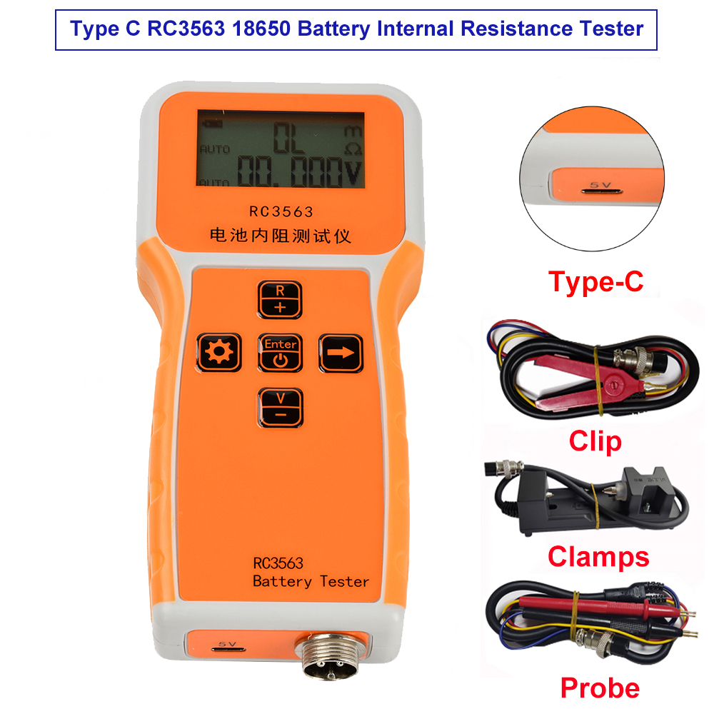 Battery Internal Resistance Tester Four Wire - Tensão da bateria Testador de Resistência