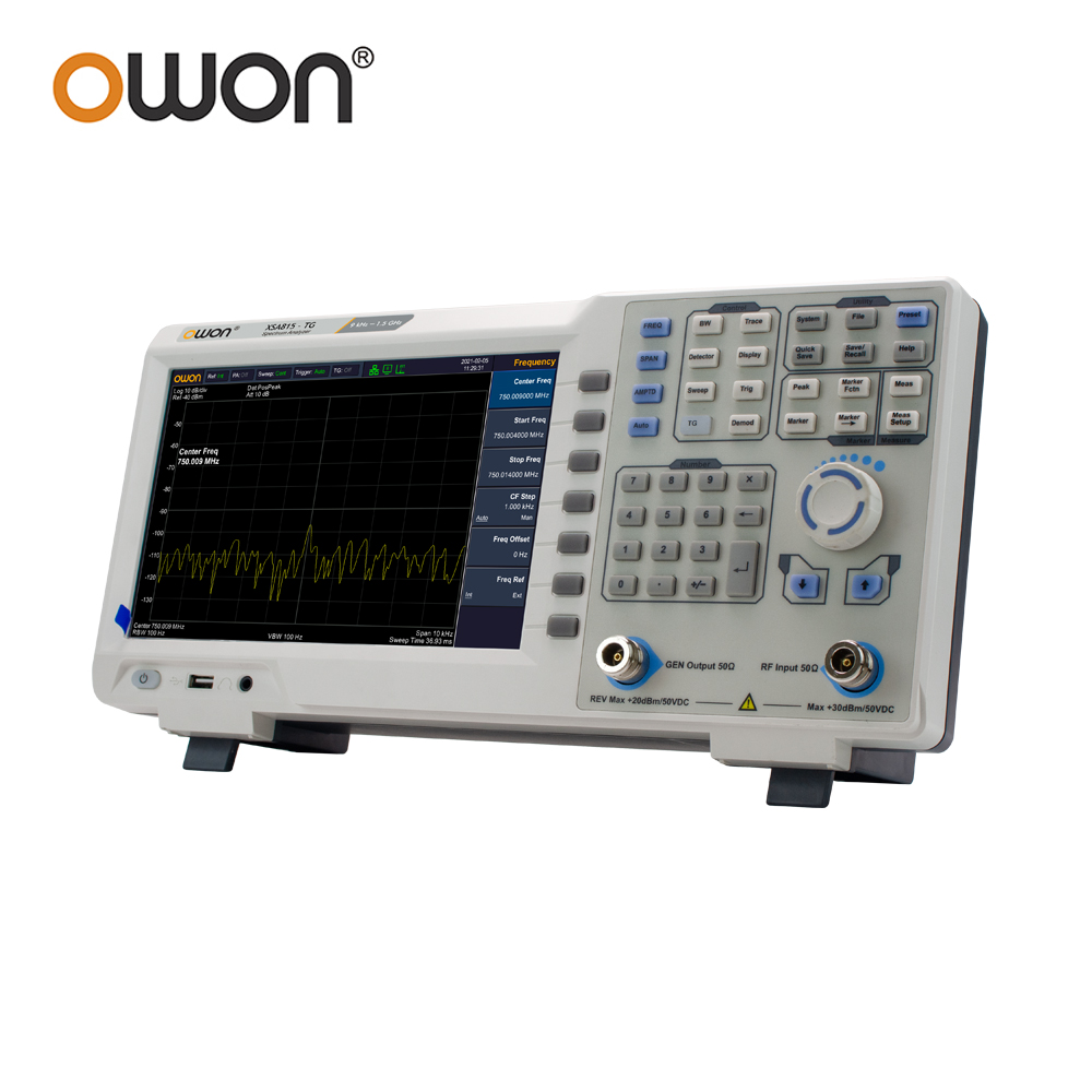 Spectrum Analyzer Tracking Generator 1.5Ghz - Analisador de Espectro Digital OWON XSA815TG