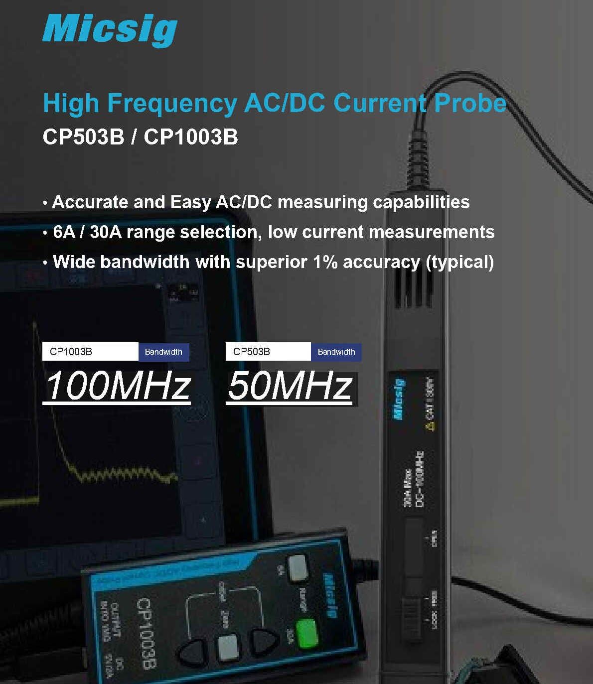 Sonda de corrente ac/dc de alt - Current Probe Ac Dc 50Mhz Oscilloscope avaliação e preço