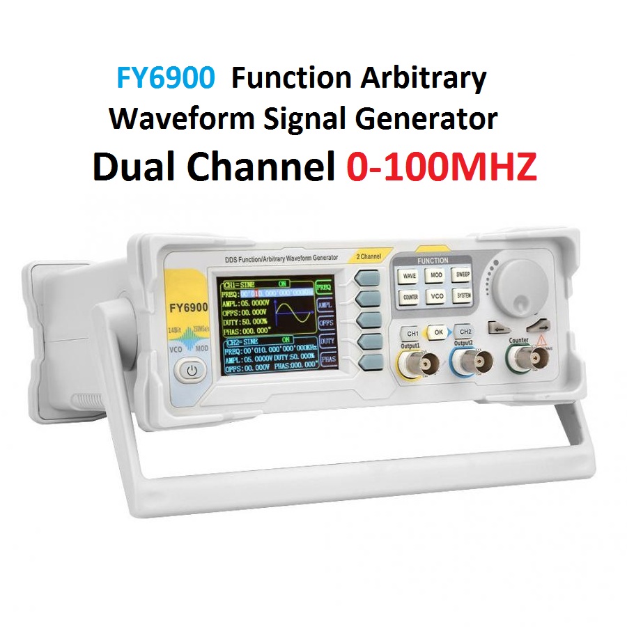 Gerador de Sinal Digital FY690 - Dual Channel Arbitrary Waveform Function Generator 60Mhz avaliação e preço